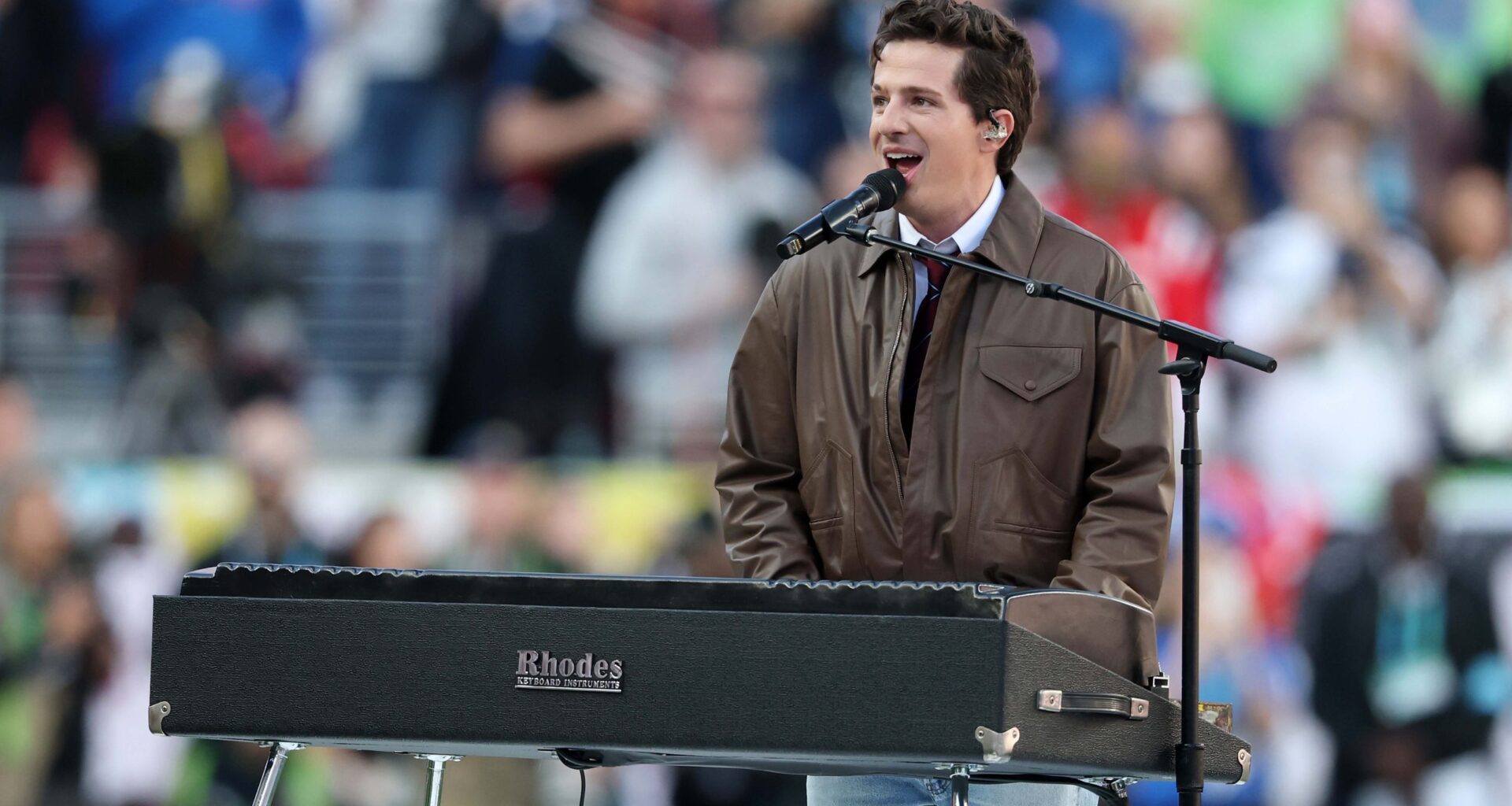 Charlie Puth performs Super Bowl national anthem