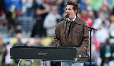 Charlie Puth performs Super Bowl national anthem
