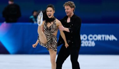 French ice dancers edge US favorites Chock and Bates in rhythm dance at Olympics