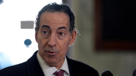 'Puzzling, inexplicable redactions': Jamie Raskin questions DoJ after viewing Epstein files – video