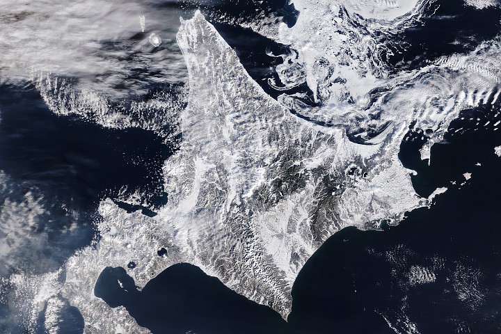 Winter Grips Japan - NASA Science