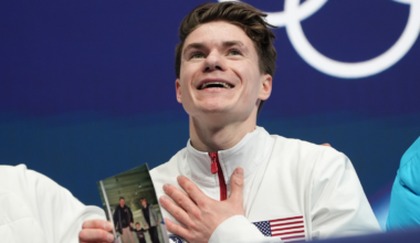 US skater Maxim Naumov makes an emotional Olympic debut one year after losing parents in plane crash