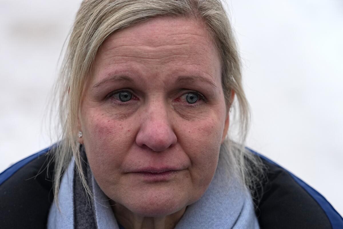 IOC president Kirsty Coventry speaks to reporters in Cortina D'Ampezzo, Italy, on Thursday.