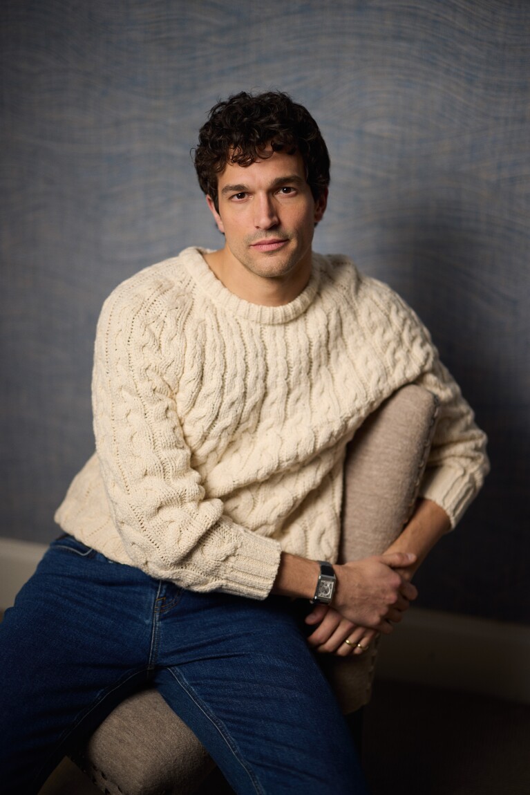 Paul Anthony Kelly poses for a portrait to promote "Love Story: John F. Kennedy Jr. & Carolyn Bessette" on Monday, Feb. 2, 2026, in New York. (Photo by Matt Licari/Invision/AP)