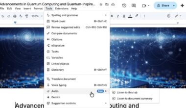 Google Docs rolling out Gemini-powered audio summaries