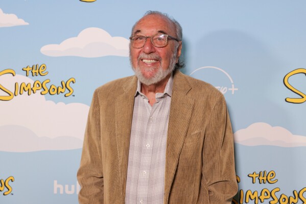 James L. Brooks arrives at a celebration for "The Simpsons" 800th episode, "Irrational Treasure," on Friday, Feb. 6, 2026, at The Fonda Theatre in Los Angeles. (Photo by Andrew Park/Invision/AP)