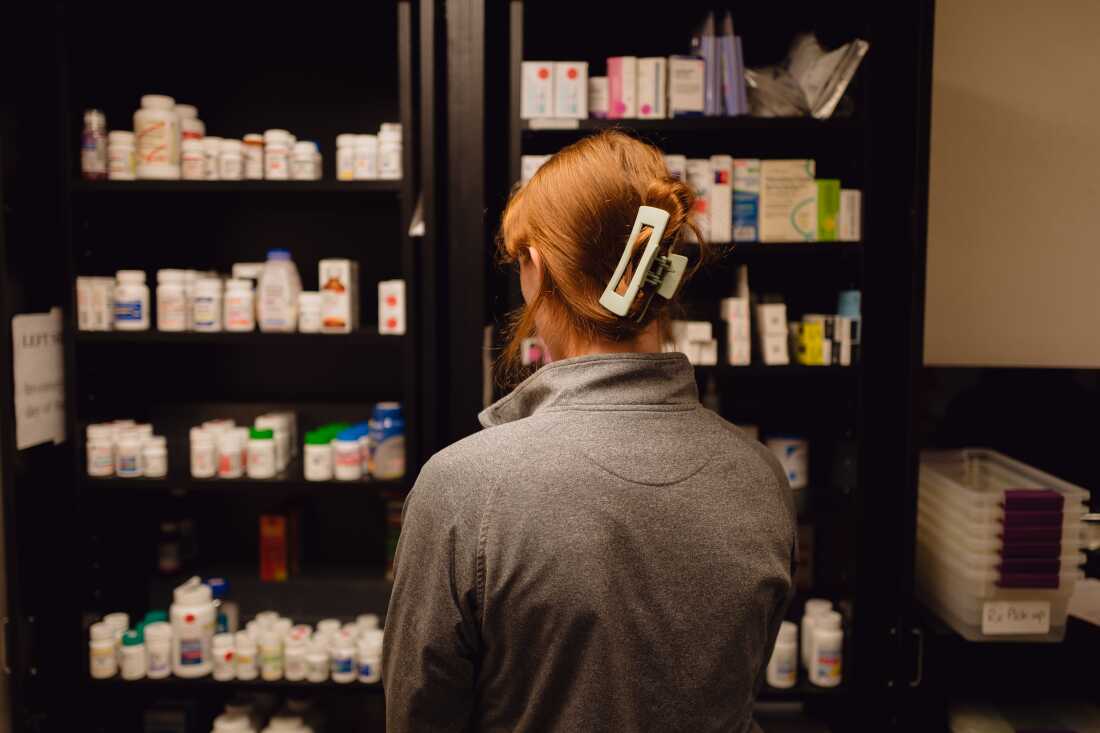A medical practitioner stands in a Minneapolis clinic on Jan. 26.