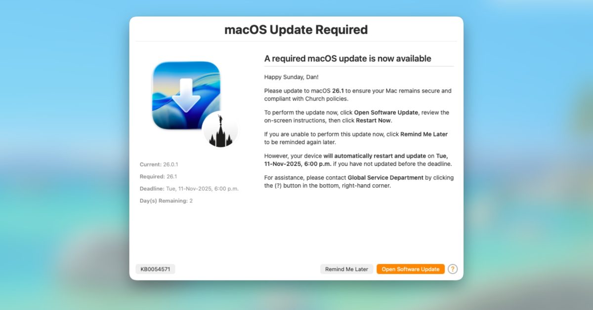 Apple @ Work: DDM OS Reminder 2.0 fixes the biggest flaw in Declarative Device Management software updates