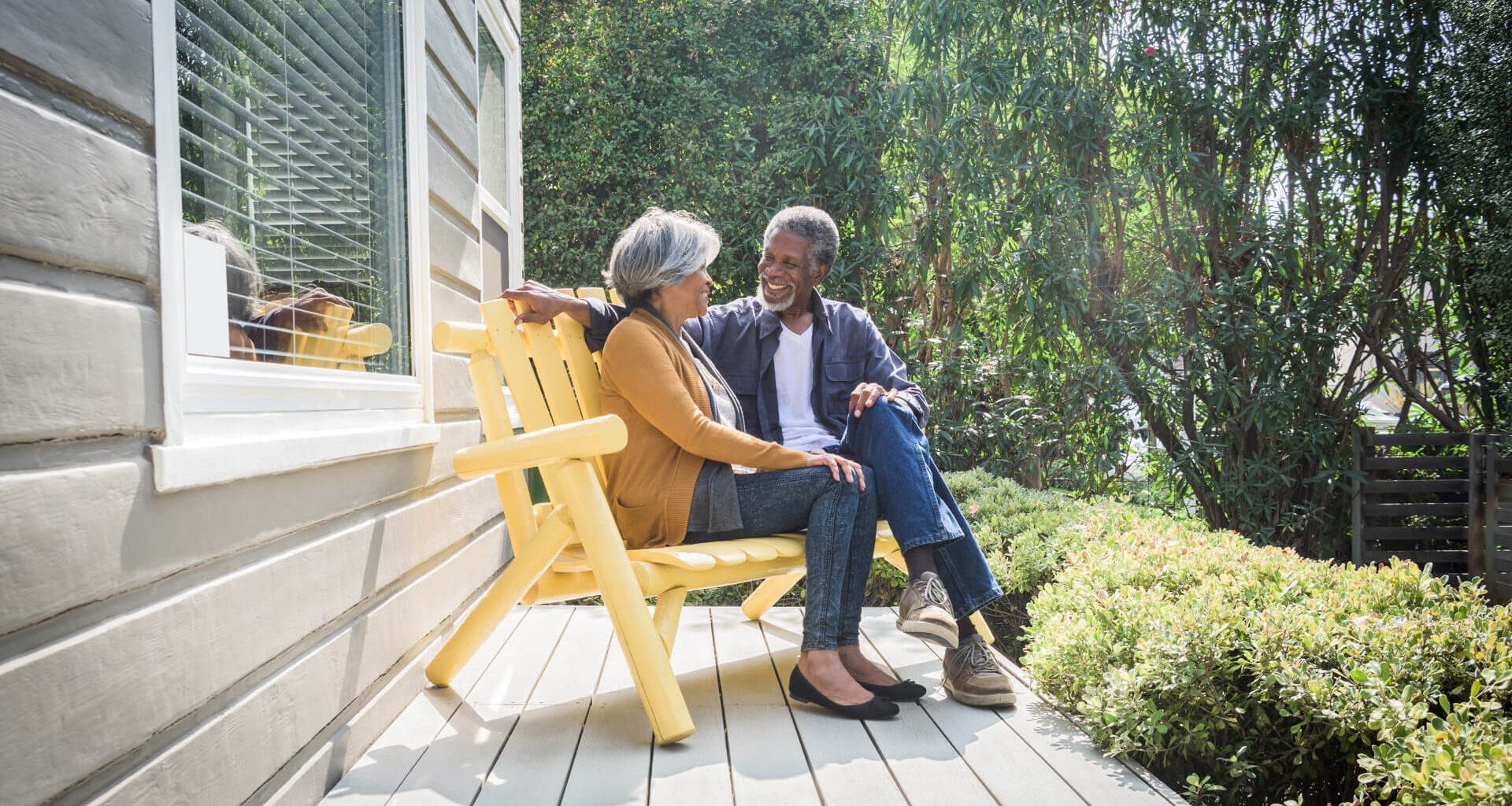 couple sitting on a bench