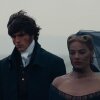 Jacob Elordi and Margot Robbie as Heathcliff and Catherine in "Wuthering Heights."