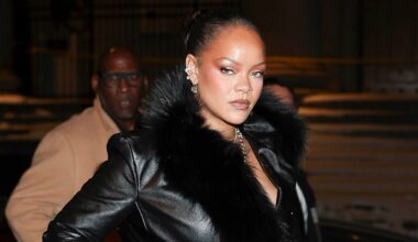 Rihanna exposes backside in wardrobe malfunction at A$AP Rocky's fashion show