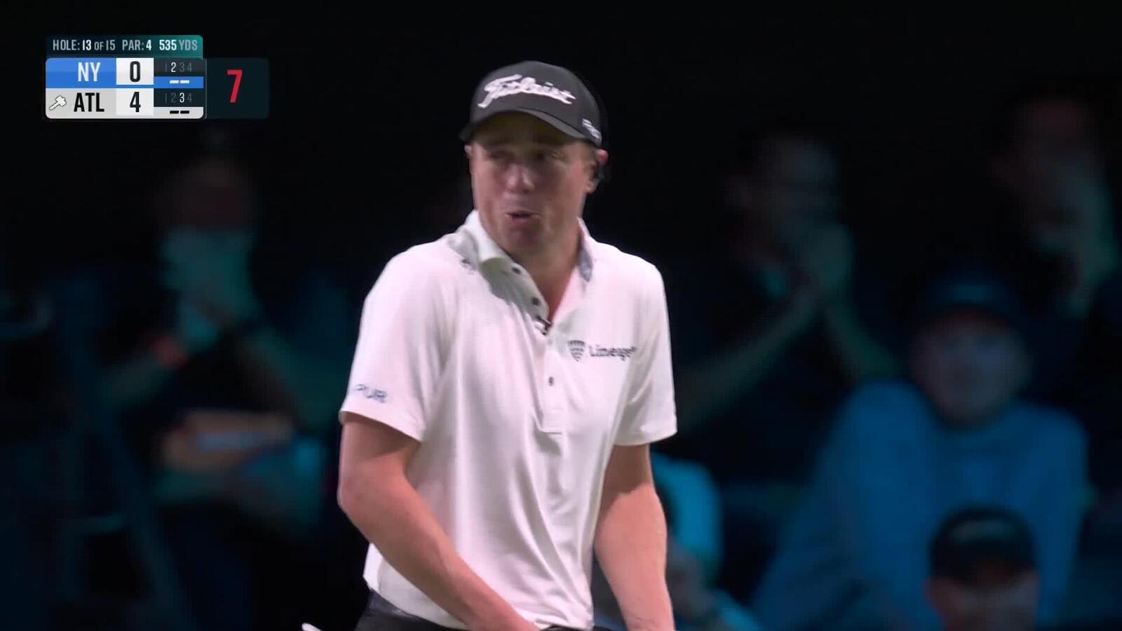 Justin Thomas sinks clutch birdie putt at TGL