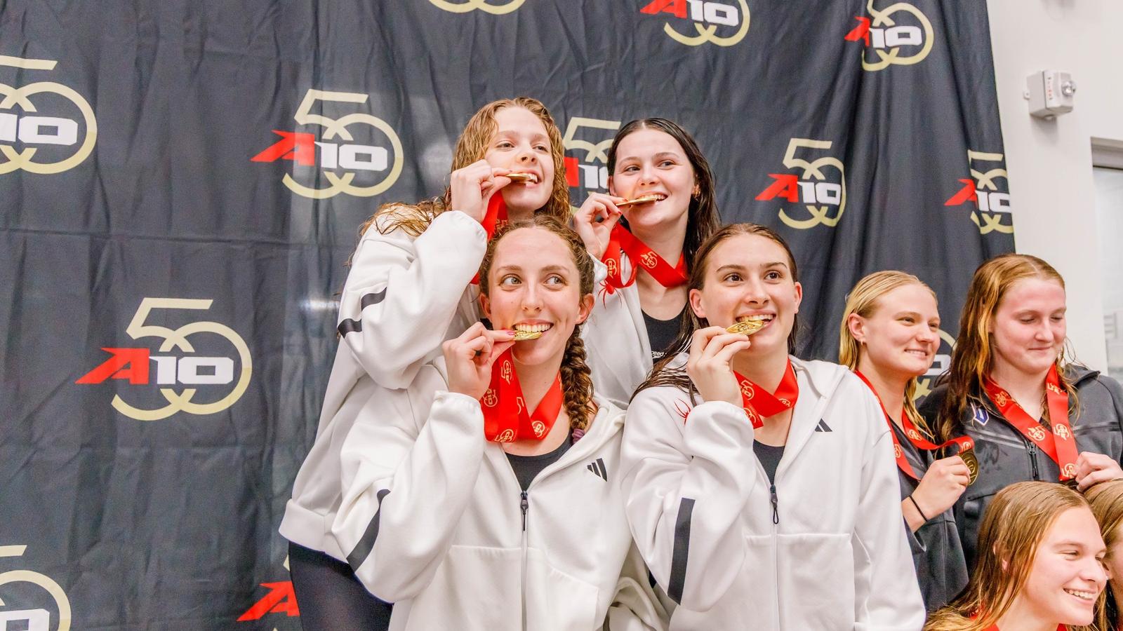 2026 A10 Champs - Hannah Wieczorek, Presley Baber, Lena Amare and Julia Krichev