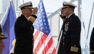 LCSRON One Holds Change of Command Ceremony