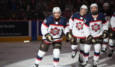 Hershey Bears defenseman Jon McDonald scores goal on wild bank shot you can only see to believe