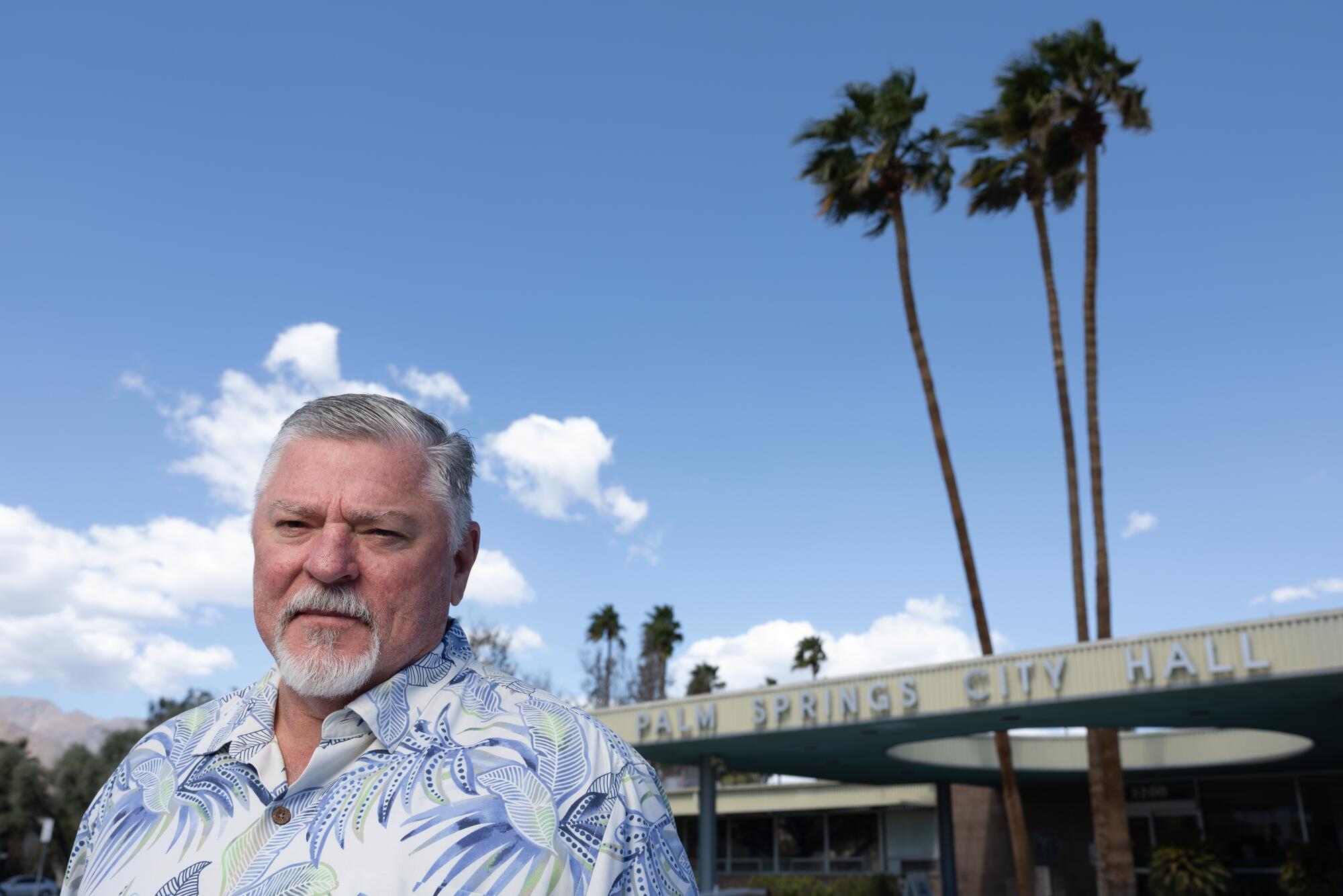 Palm Springs Councilman Ron DeHarte, pictured in 2025.
