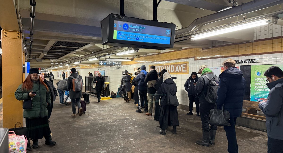 NYC subway service melts down as riders return following blizzard