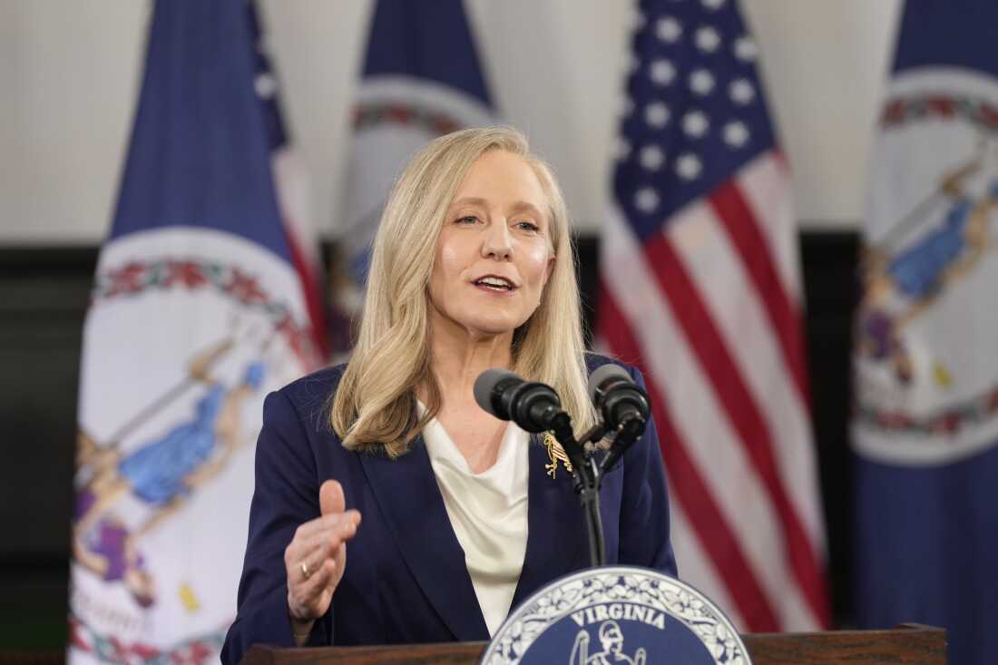 Virginia Gov. Abigail Spanberger delivers the Democratic response to President Donald Trump's State of the Union address on Tuesday in Williamsburg, Va.
