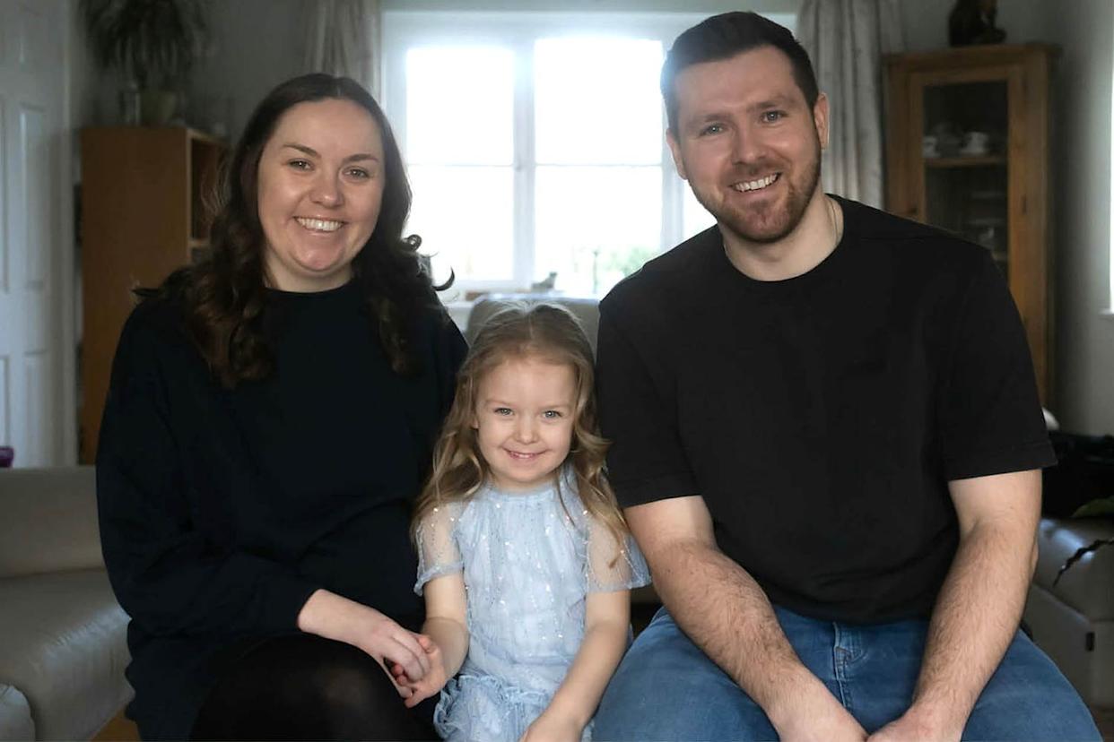 Alex Stewart and Joe Stewart with daughter Elsie. James Bouckley