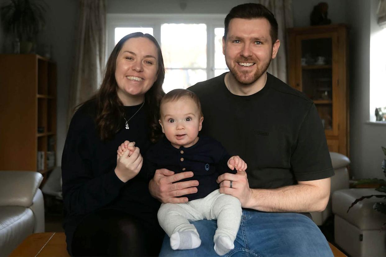 Alex Stewart and Joe Stewart with son Teddy. James Bouckley