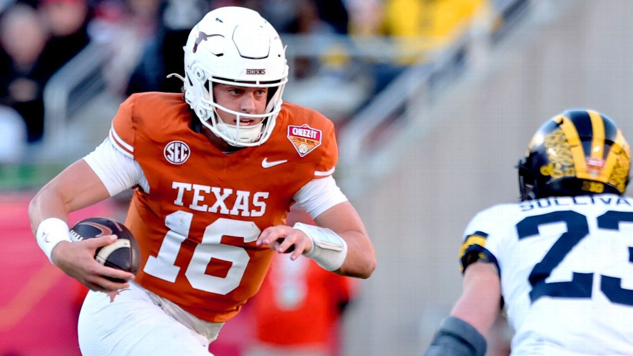 Texas' Arch Manning out of boot but will be limited in spring