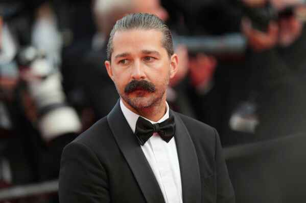 Shia LaBeouf poses for photographers upon arrival at the premiere of the film, "The Phoenician Scheme," at the 78th international film festival in Cannes, southern France, May 18, 2025. (Photo by Lewis Joly/Invision/AP, File)