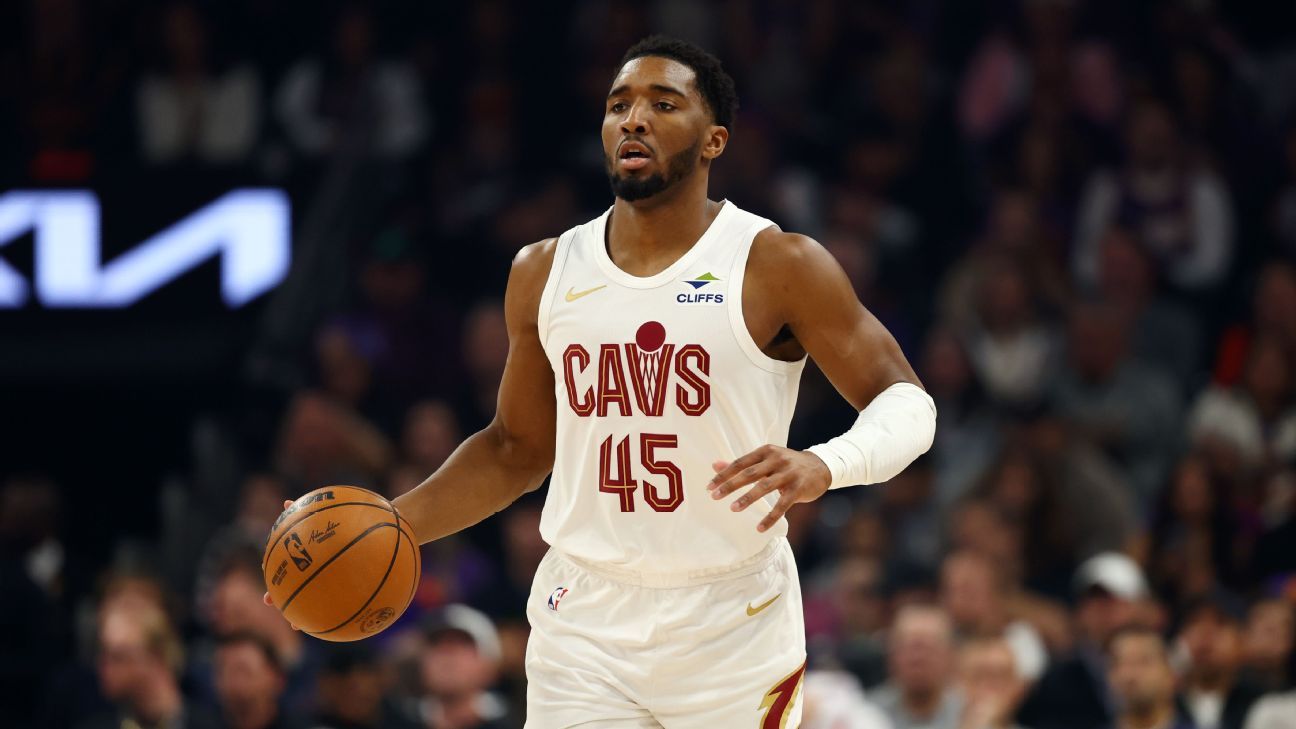 Harden, Mitchell among 4 Cavs out with injuries vs. Pistons