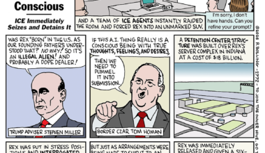 Tom the Dancing Bug—Researchers declare AI model conscious, ICE immediately detains it