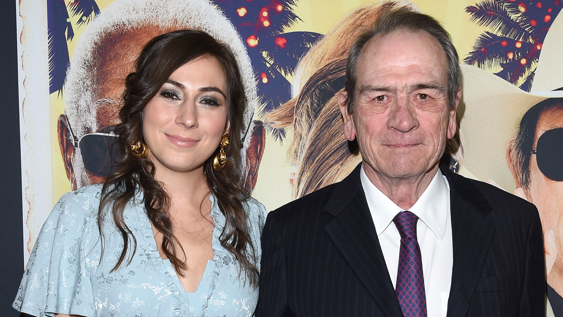 FILE - Actor Tommy Lee Jones and daughter Victoria Jones arrive at the premiere of 'Just Getting Started' at ArcLight Hollywood on December 7, 2017 in Hollywood, California.