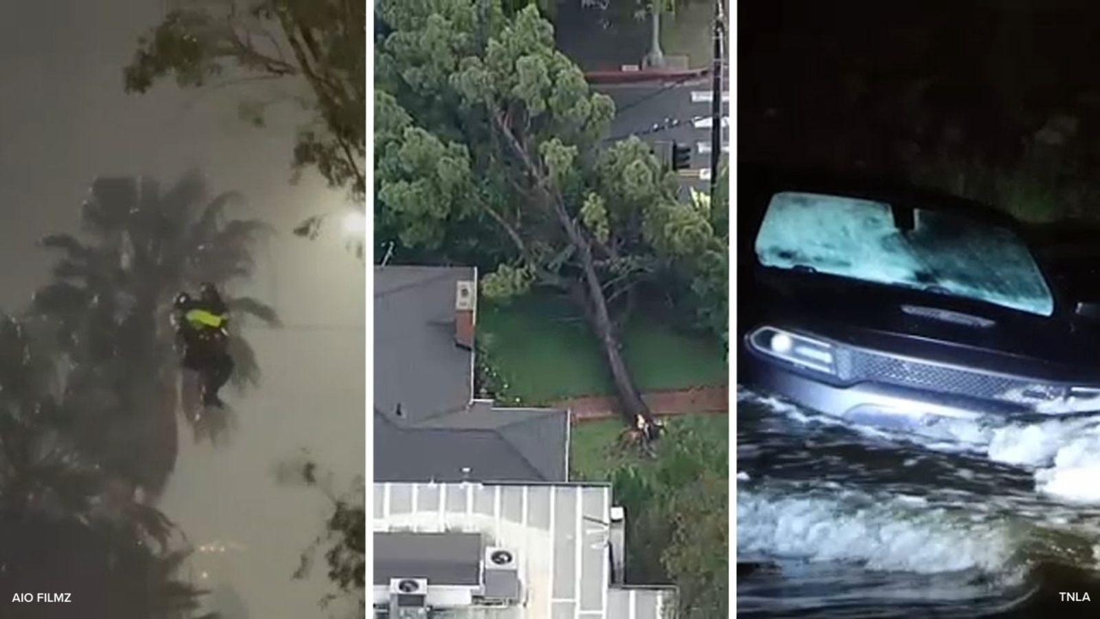 SoCal rain creates hazardous road conditions, triggers water rescues