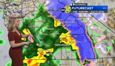Live updates: Multiple storm systems forecast for Central California this week