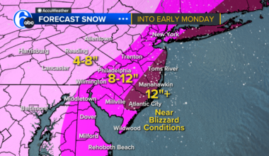 How much snow in Philadelphia, Pennsylvania, New Jersey and Delaware this weekend? Live updates on forecast