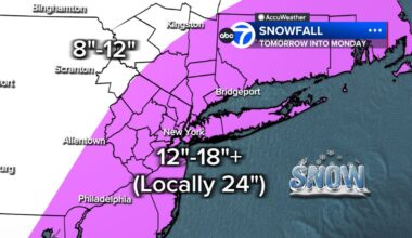 How much snow in NYC this weekend? Blizzard, winter storm warnings issued for NJ, NY, CT