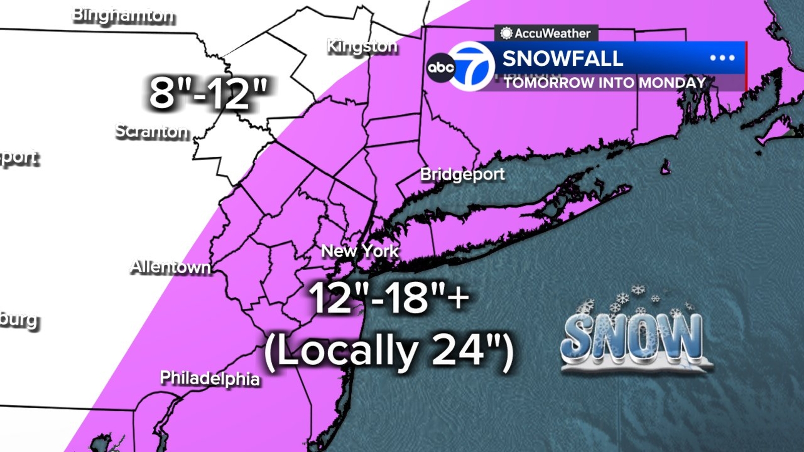 How much snow in NYC this weekend? Blizzard, winter storm warnings issued for NJ, NY, CT