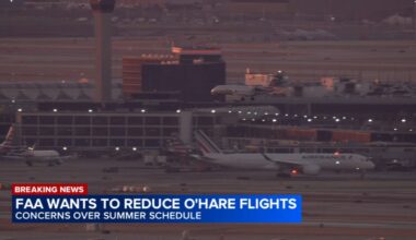 FAA to ask airlines to reduce flights at Chicago's O'Hare airport this summer, saying schedule could stress safety systems