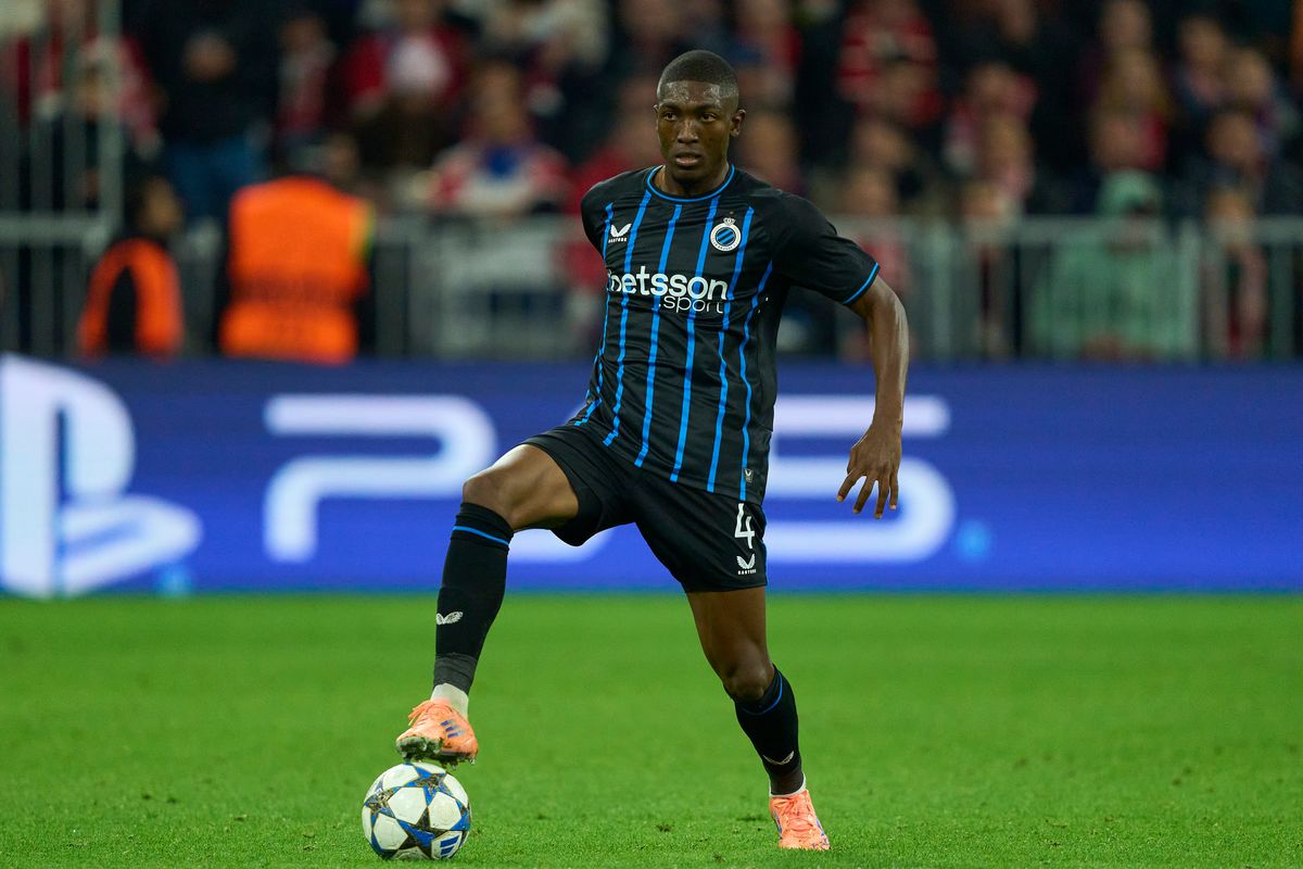 Joel Ordonez in action for Club Brugge