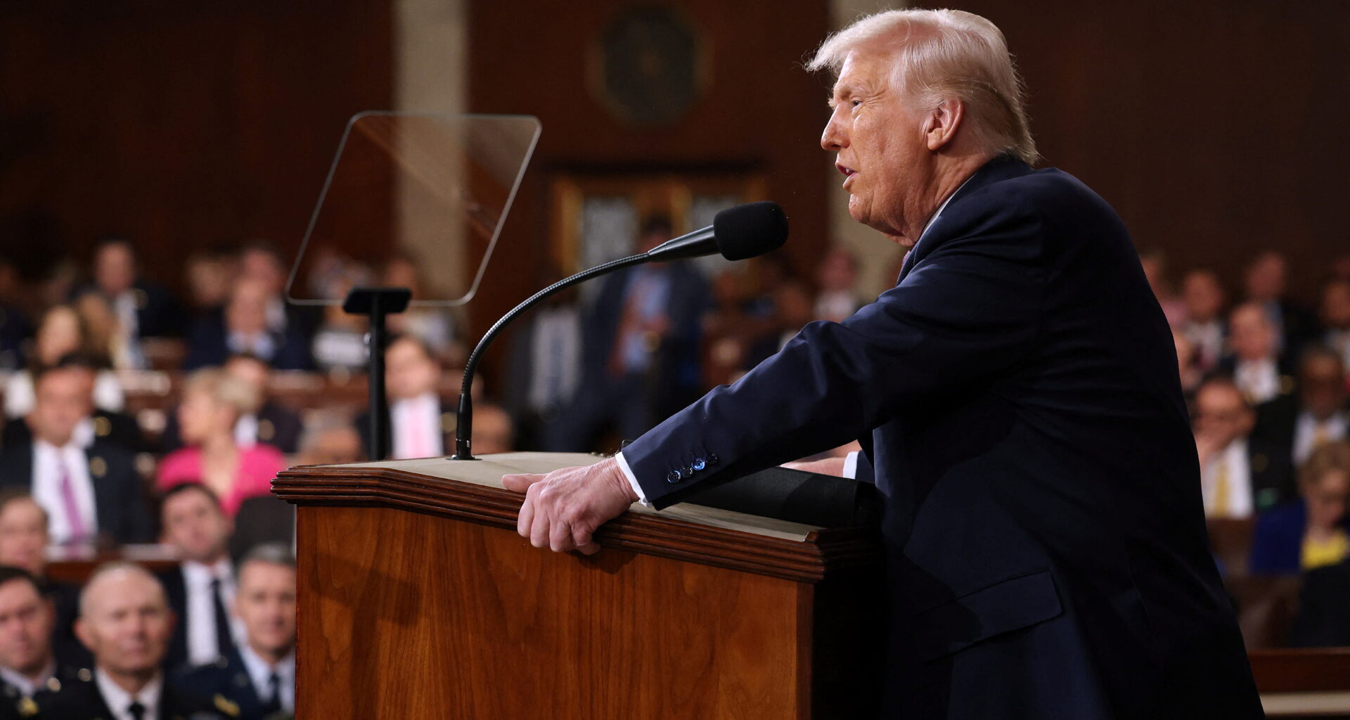 Donald Trump Delivers the State of the Union Address Tuesday Night 