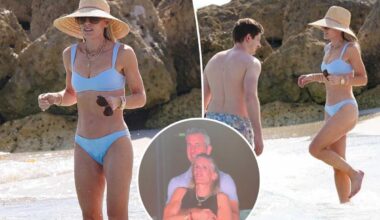 Coldplay kiss cam's Kristin Cabot frolics in bikini in Miami