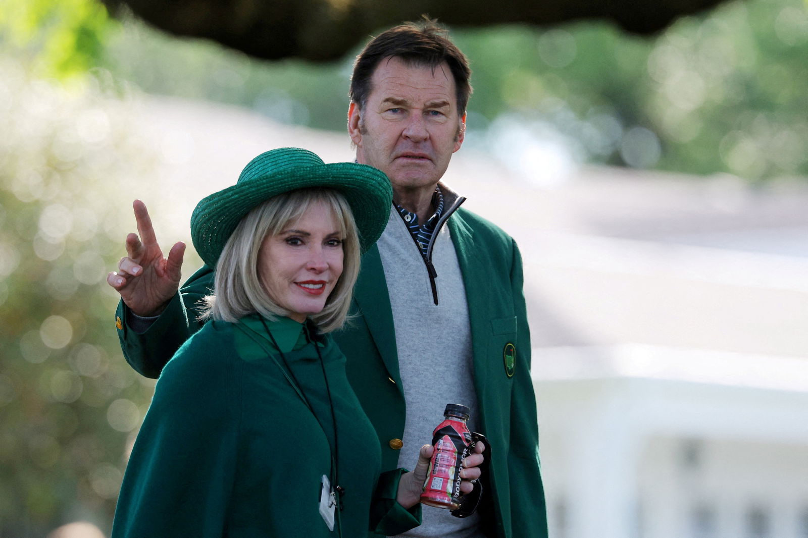 Sir Nick Faldo and his wife Lindsay