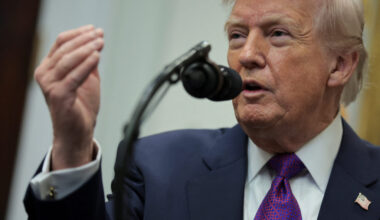 U.S. President Donald Trump makes an announcement with EPA Administrator Zeldin, at the White House