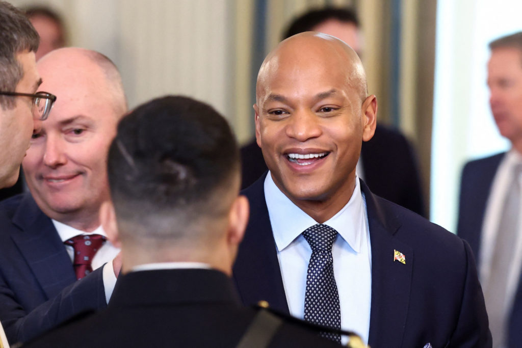 U.S. President Donald Trump holds a working breakfast in Washington