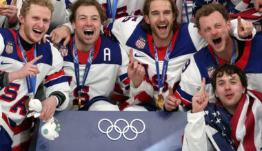 Ice Hockey - Men's Victory Ceremony