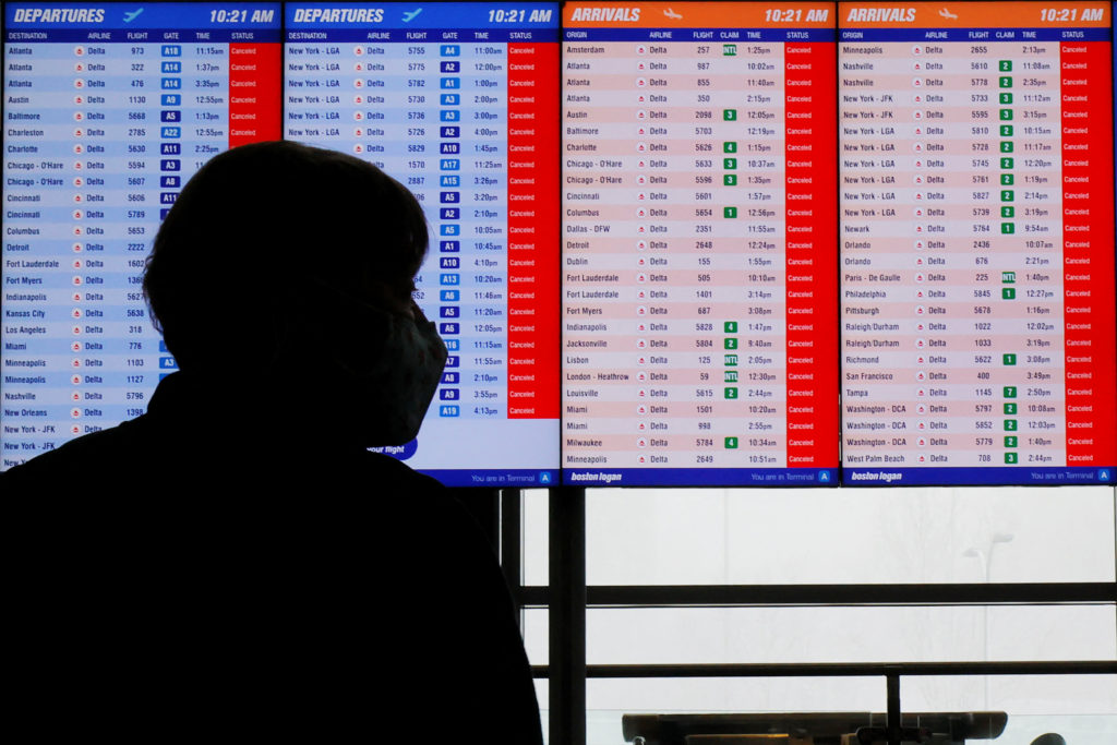 Winter snow storm hits Boston