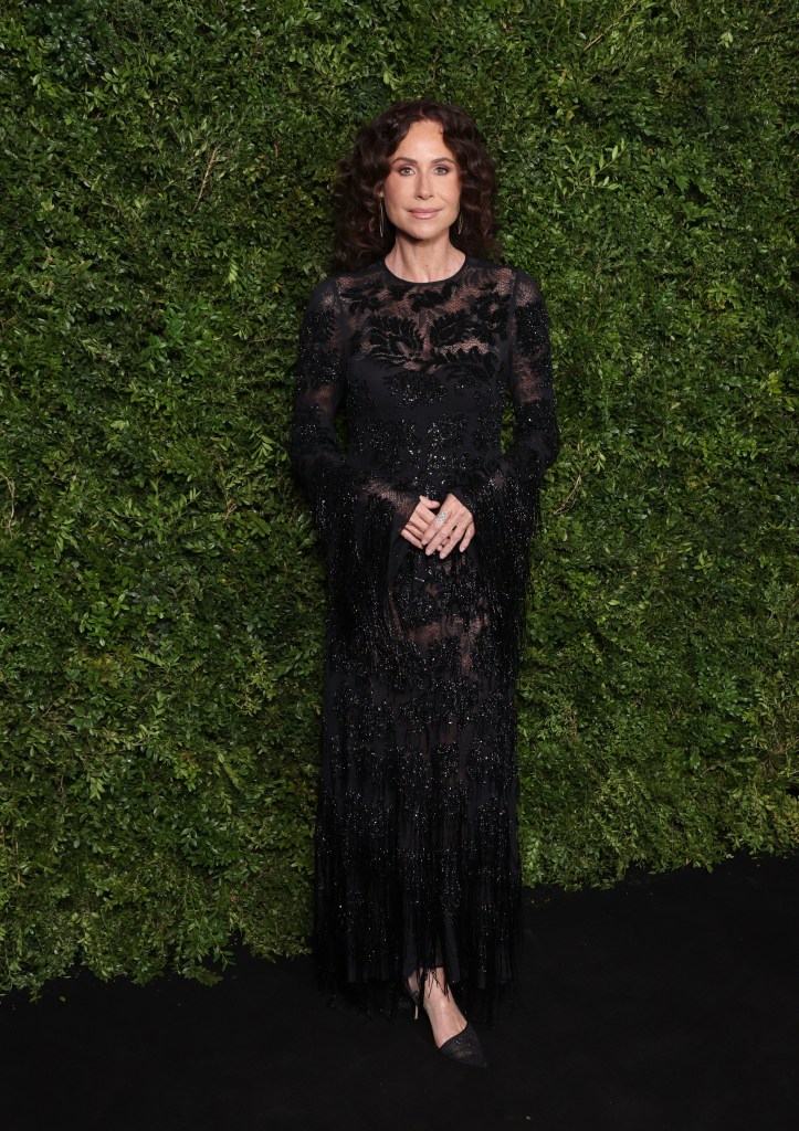 Minnie Driver attends the 2026 Charles Finch and Chanel pre-BAFTA Party.