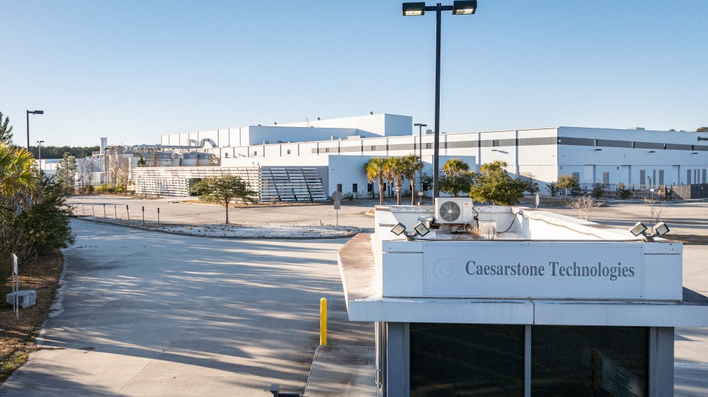 The former Caeserstone Technologies facility in Bryan County, Feb. 2, 2026. 