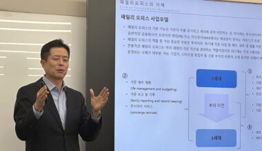 Kim Hyung-guk, Singapore's Azimut asset management partner, is giving a lecture during the first period of asset management and household succession.