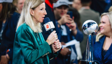 WNBA commissioner Cathy Engelbert during game four at Mortgage Matchup Center Friday, Oct. 10, ...