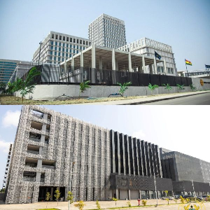 Head offices of the Bank of Ghana and Ministry of Finance