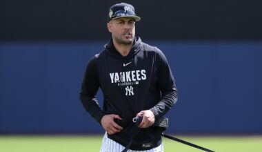 Yankees' Giancarlo Stanton Talks Elbow Injuries, 'I Can't Open A Bag of Chips'