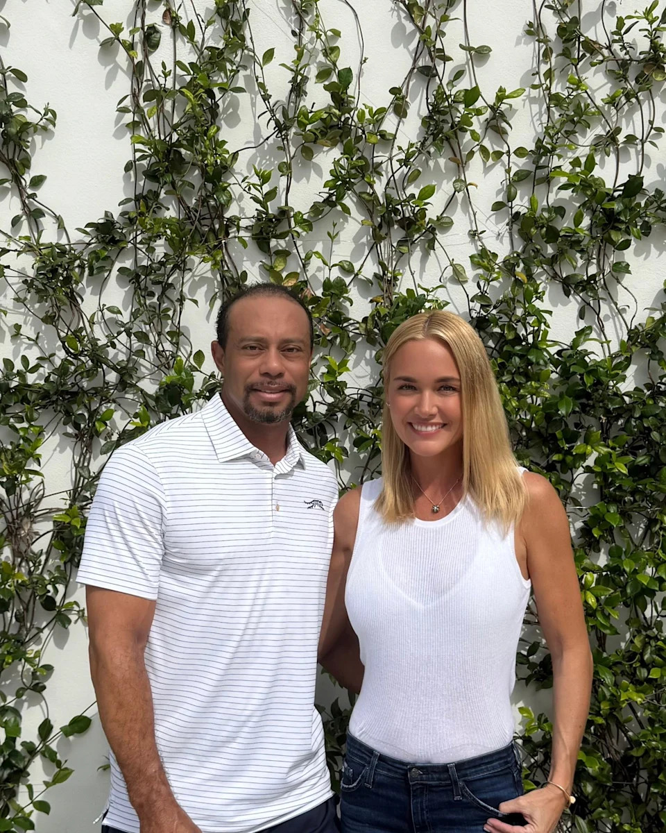 He is now dating Donald Trump Jr.’s ex-wife, Vanessa Trump (pictured right). Twitter/tigerwoods